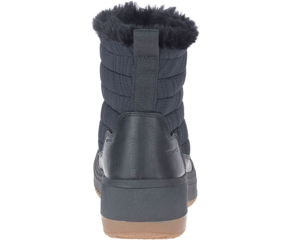 Botas Senhora - Merrell Haven Bluff Polar Waterproof - Pretas - NQE304215